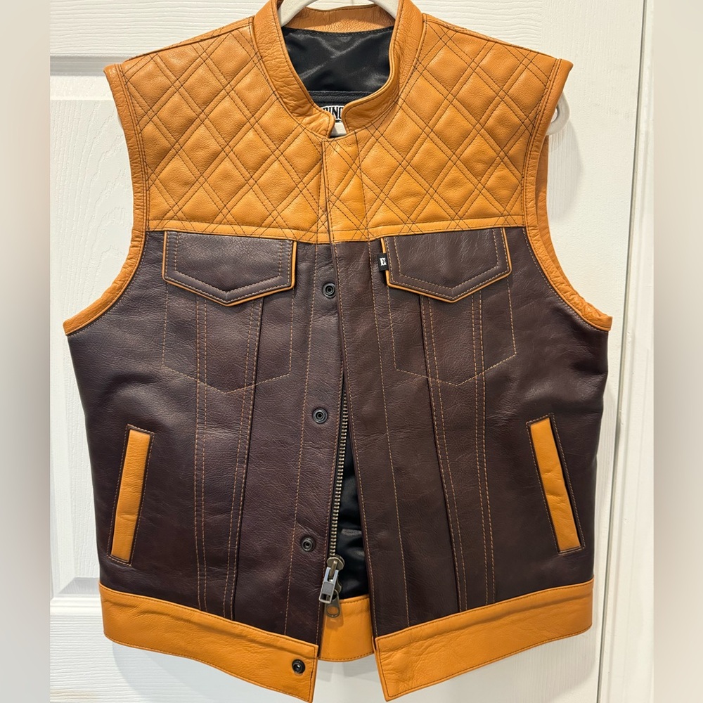 Leather Motorcycle Vest